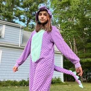 Purple and Teal Dragon Onesie